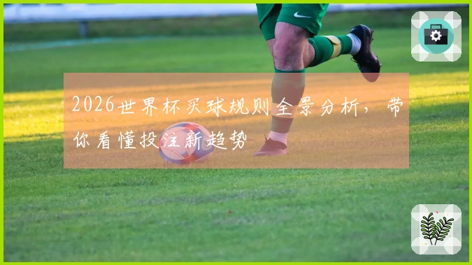 2026世界杯买球规则全景分析，带你看懂投注新趋势